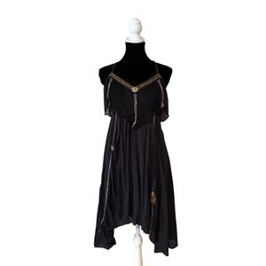 free people black beaded dress Free People Echoing Ella Beaded Dress, $550.00 find more women fashion ideas on www.misspool.com